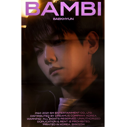Baek Hyun - Bambi Poster (Misty Ver.)