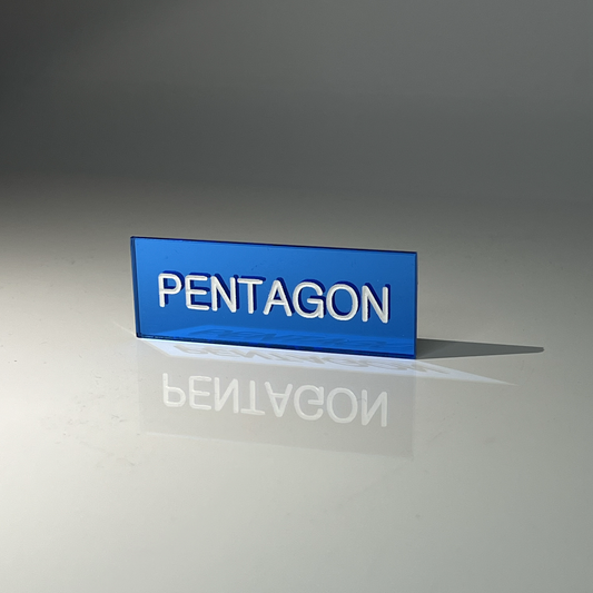Pentagon Name Badge